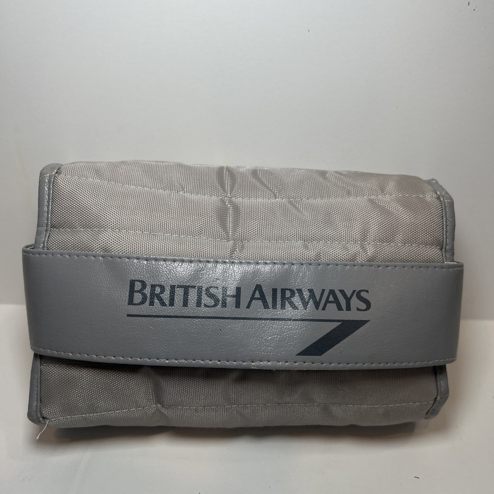Vintage British Airways bathroom amenity toilet wash‎ bag classic with amenities